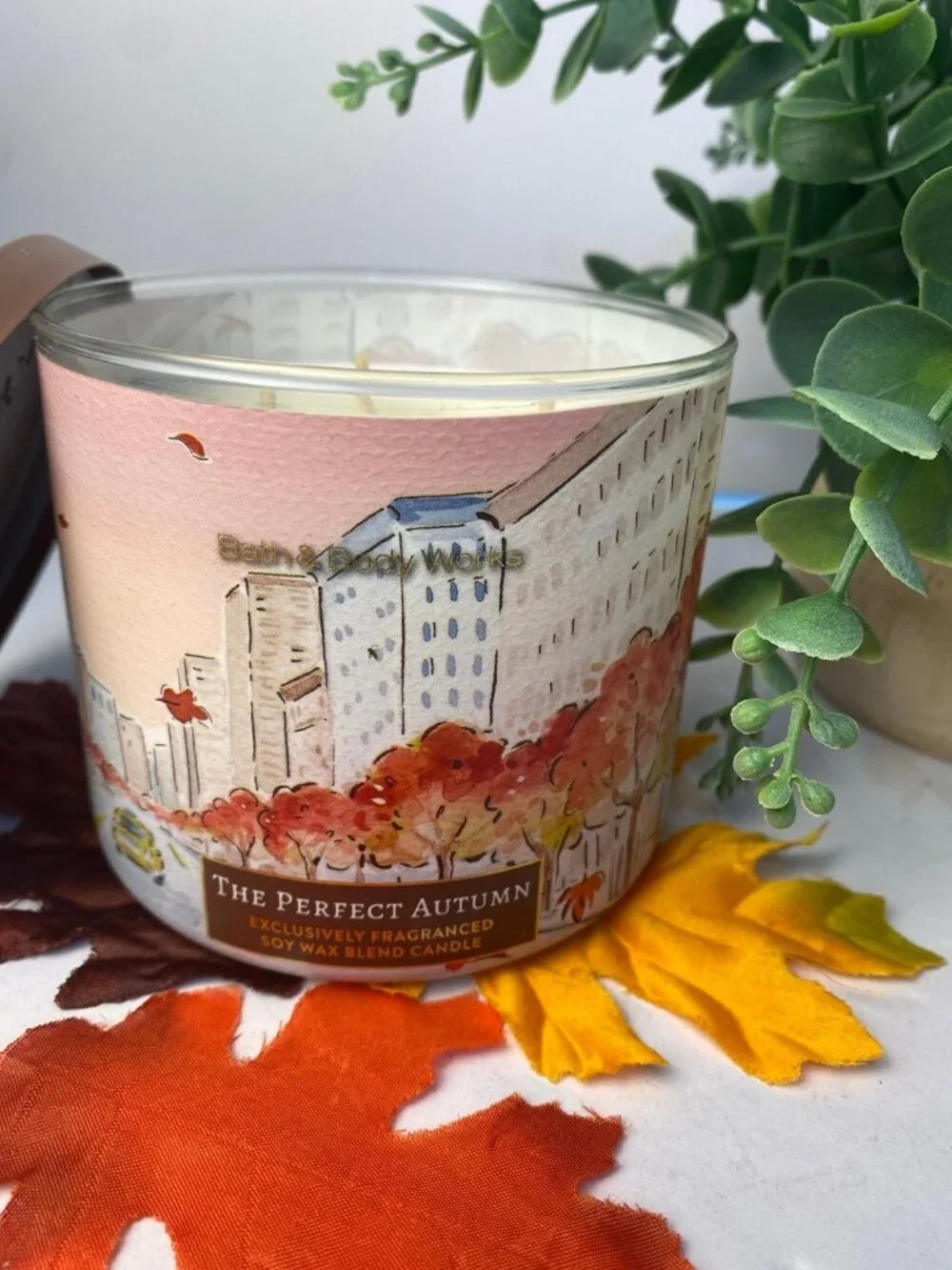 “The Perfect Autumn” Bath & Body Works NEW 3 Wick Candle